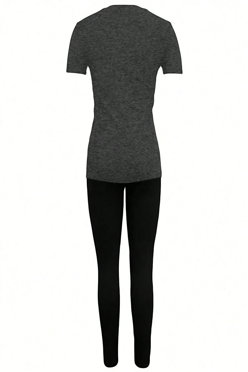 Kadın 2Lİ TAKIM OVERSİZE Trend T-shirt Şort Model 5080
