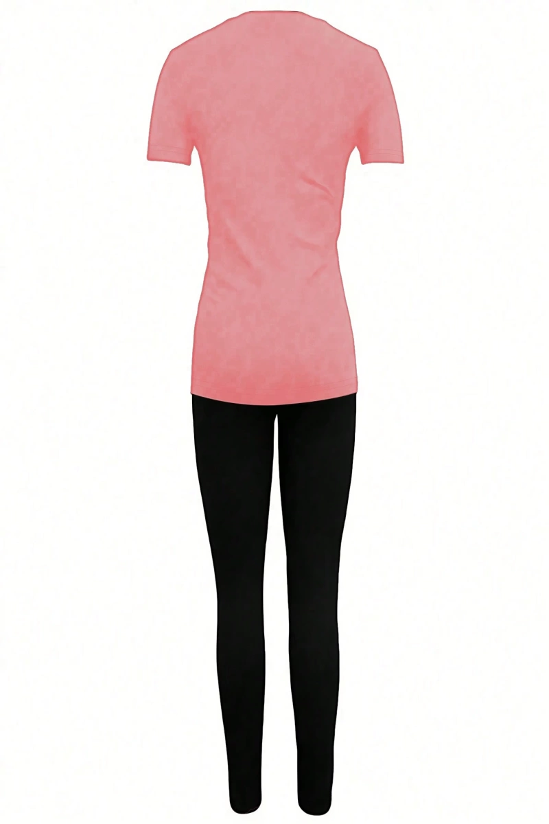 Kadın 2Lİ TAKIM OVERSİZE Trend T-shirt Şort Model 5080