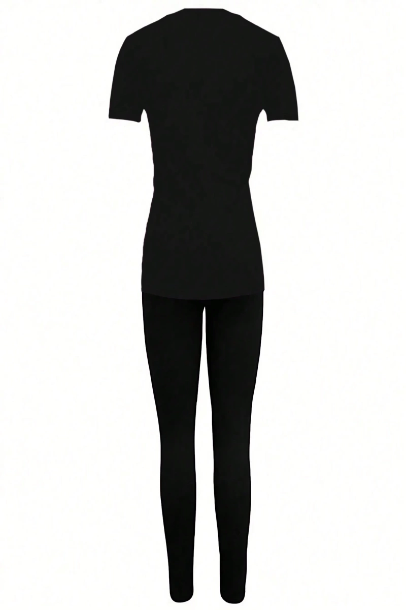 Kadın 2Lİ TAKIM OVERSİZE Trend T-shirt Şort Model 5080