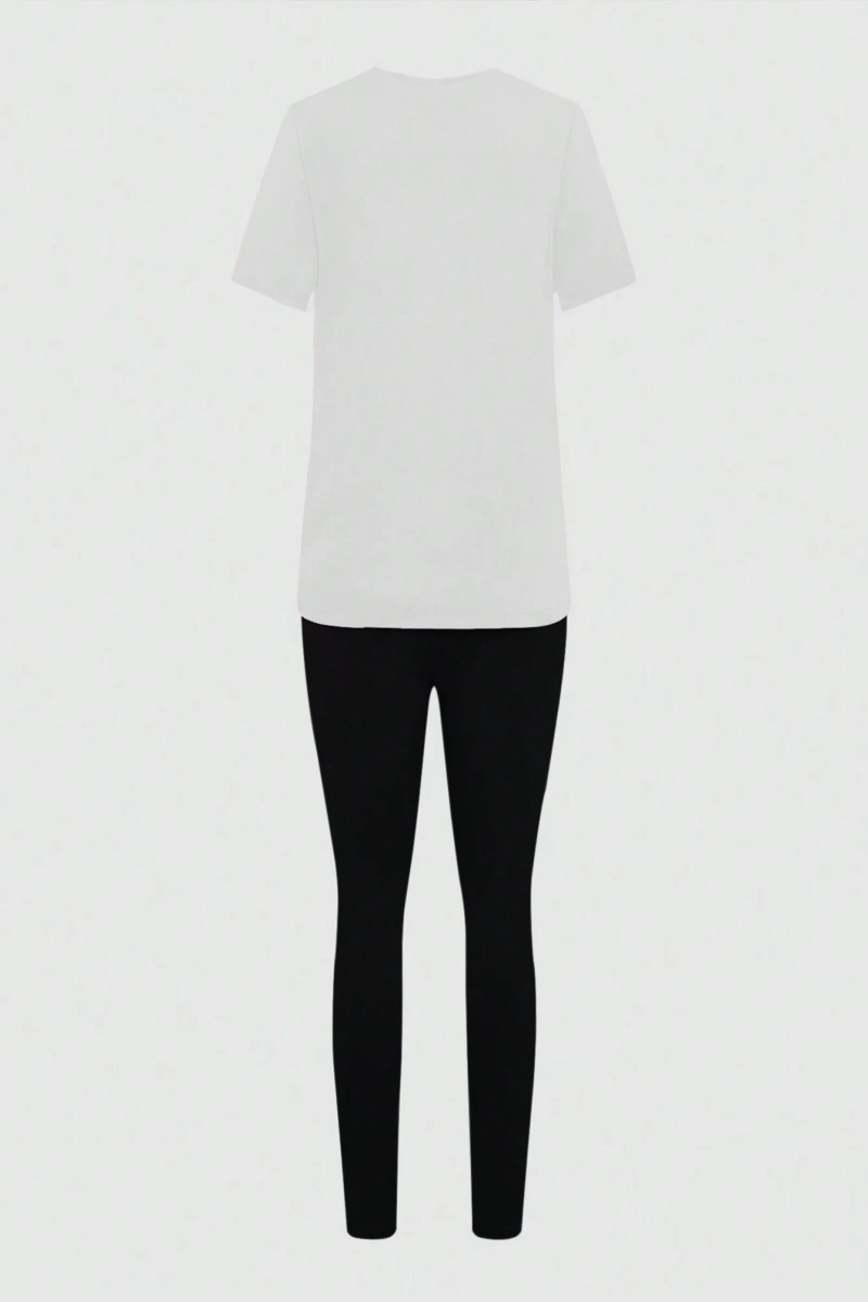 Kadın 2Lİ TAKIM OVERSİZE Trend T-shirt Şort Model 5081