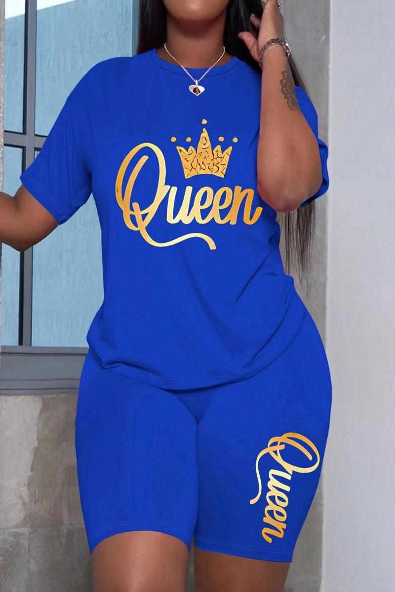 Kadın 2Lİ TAKIM OVERSİZE Trend T-shirt Şort Model 5083