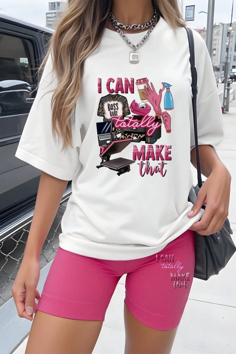 Kadın 2Lİ TAKIM OVERSİZE Trend T-shirt Şort Model 5089