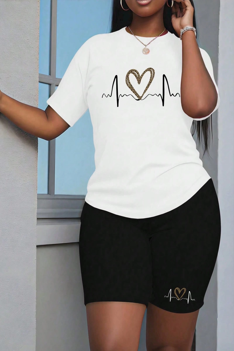 Kadın 2Lİ TAKIM OVERSİZE Trend T-shirt Şort Model 5090