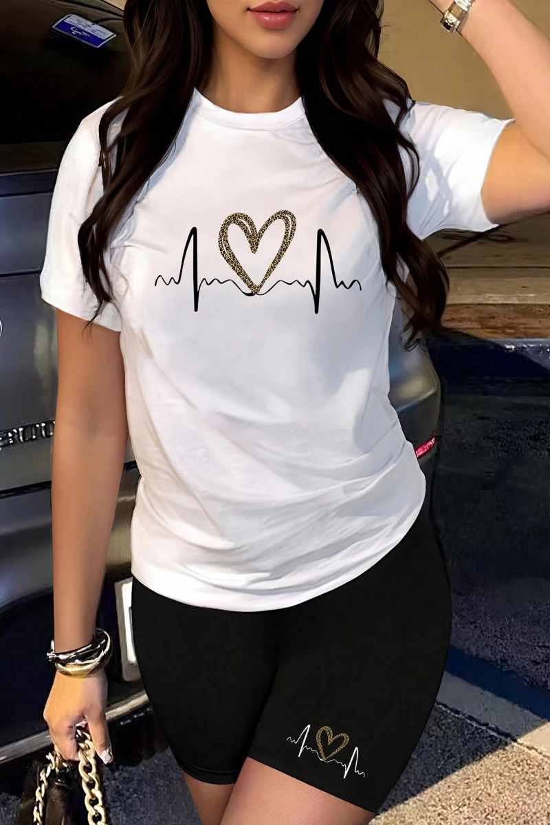 Kadın 2Lİ TAKIM OVERSİZE Trend T-shirt Şort Model 5090
