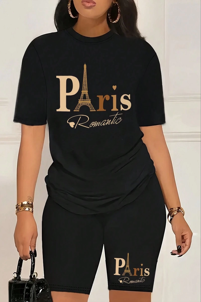 Kadın 2Lİ TAKIM OVERSİZE Trend T-shirt Şort Model 5092
