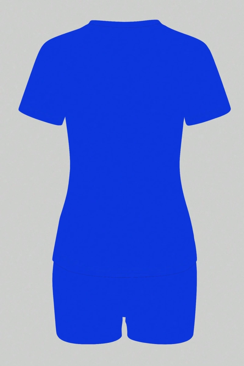 Kadın 2Lİ TAKIM OVERSİZE Trend T-shirt Şort Model 5093