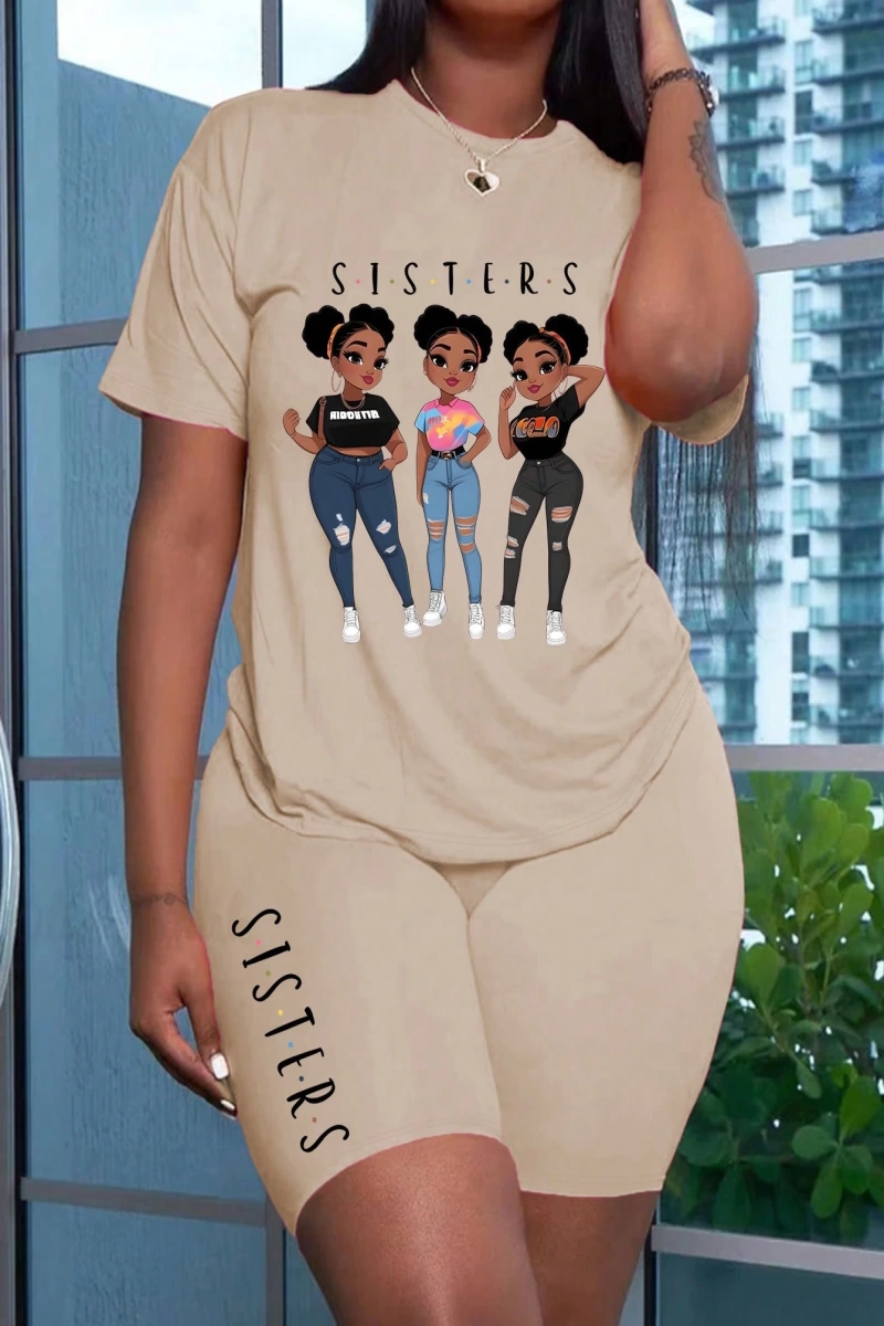Kadın 2Lİ TAKIM OVERSİZE Trend T-shirt Şort Model 5095