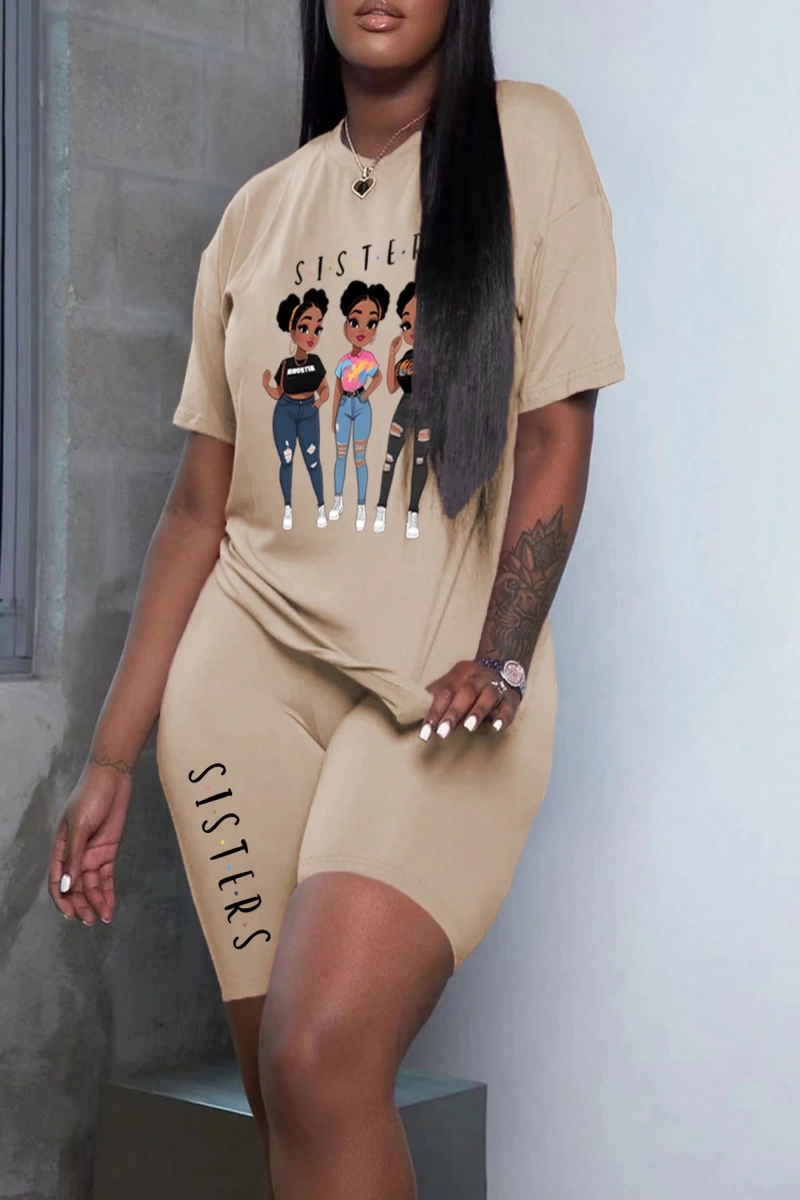 Kadın 2Lİ TAKIM OVERSİZE Trend T-shirt Şort Model 5095