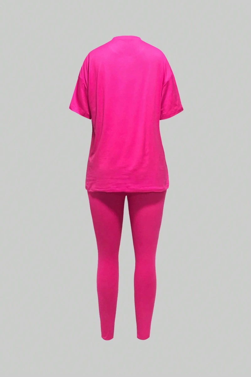 Kadın 2Lİ TAKIM OVERSİZE Trend T-shirt Şort Model 5101