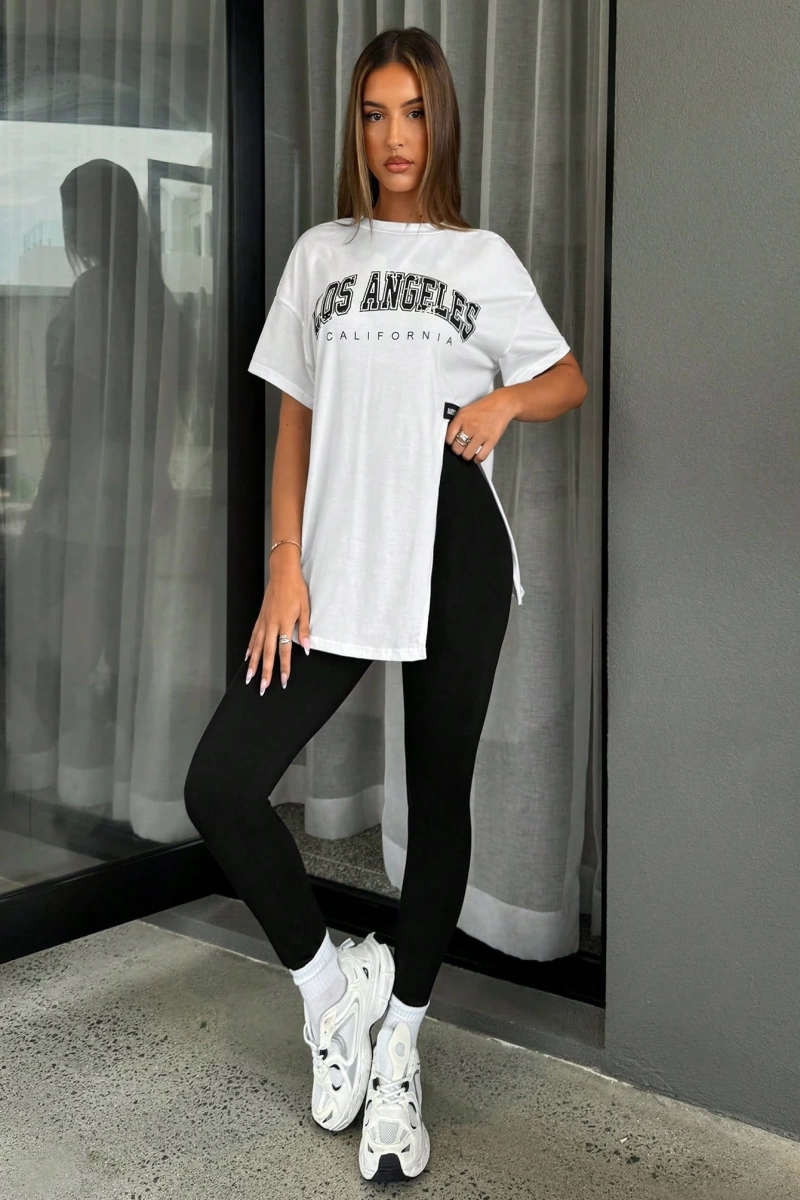Kadın 2Lİ TAKIM OVERSİZE Trend T-shirt Şort Model 5102