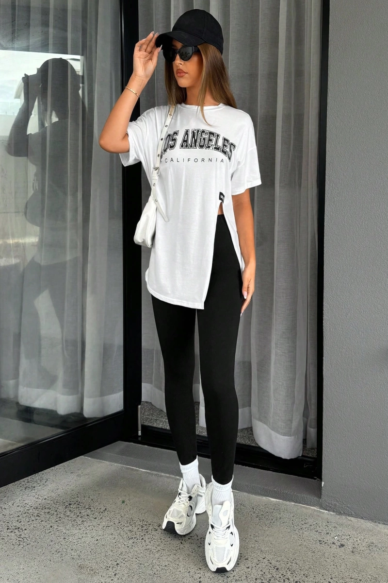 Kadın 2Lİ TAKIM OVERSİZE Trend T-shirt Şort Model 5102