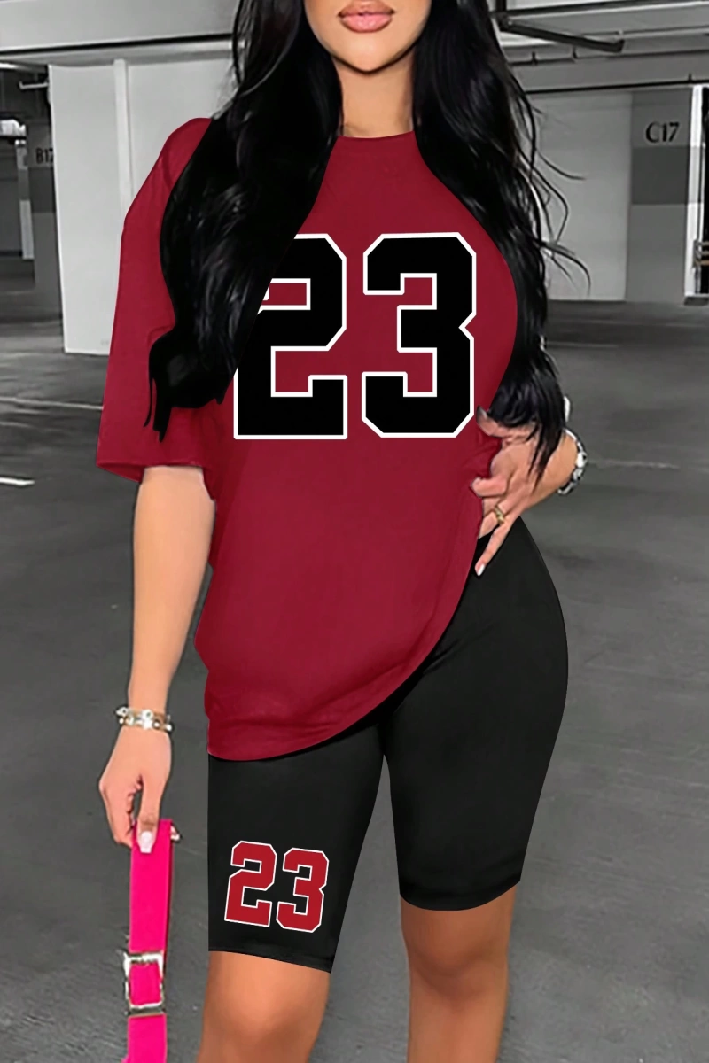 Kadın 2Lİ TAKIM OVERSİZE Trend T-shirt Şort Model 5103