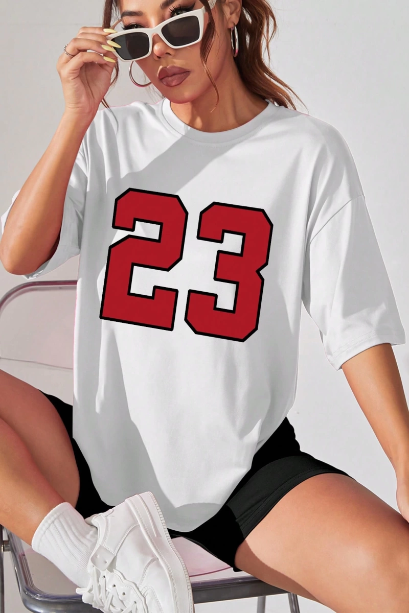 Kadın 2Lİ TAKIM OVERSİZE Trend T-shirt Şort Model 5103