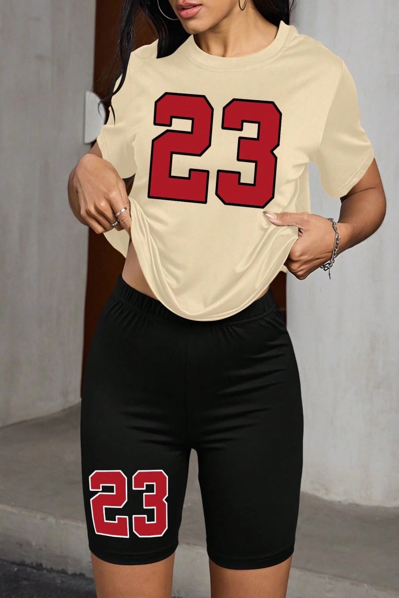 Kadın 2Lİ TAKIM OVERSİZE Trend T-shirt Şort Model 5103