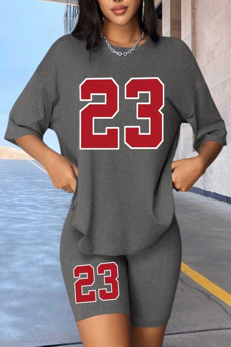 Kadın 2Lİ TAKIM OVERSİZE Trend T-shirt Şort Model 5103