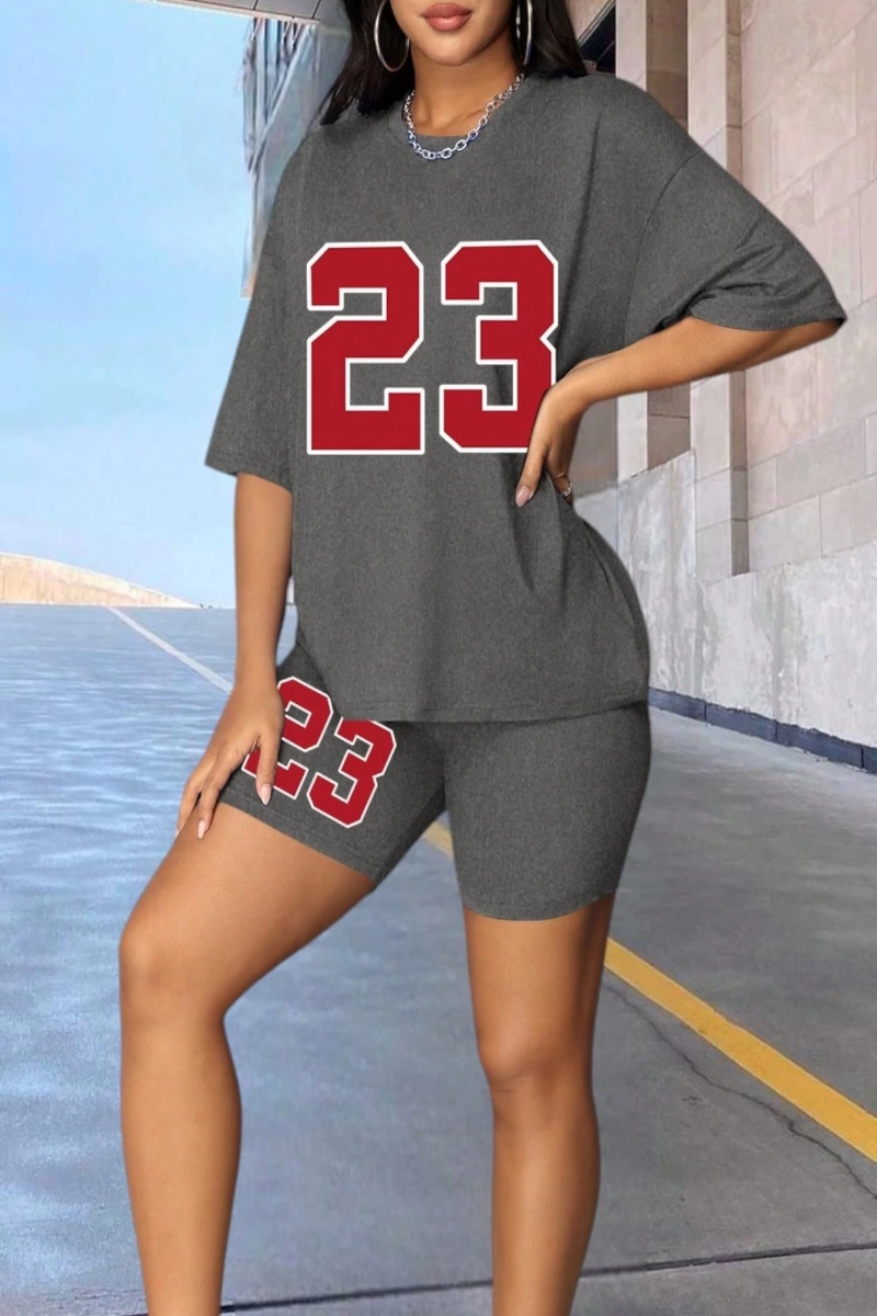 Kadın 2Lİ TAKIM OVERSİZE Trend T-shirt Şort Model 5103