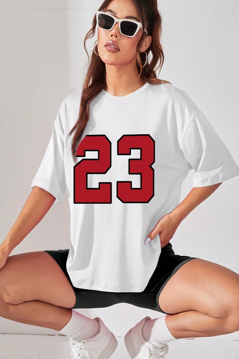 Kadın 2Lİ TAKIM OVERSİZE Trend T-shirt Şort Model 5103