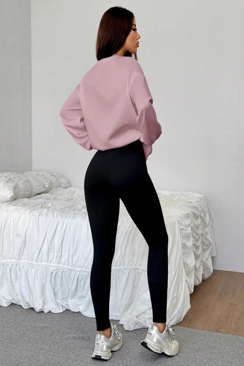 Kadın 2Lİ TAKIM OVERSİZE Trend T-shirt Şort Model 5107