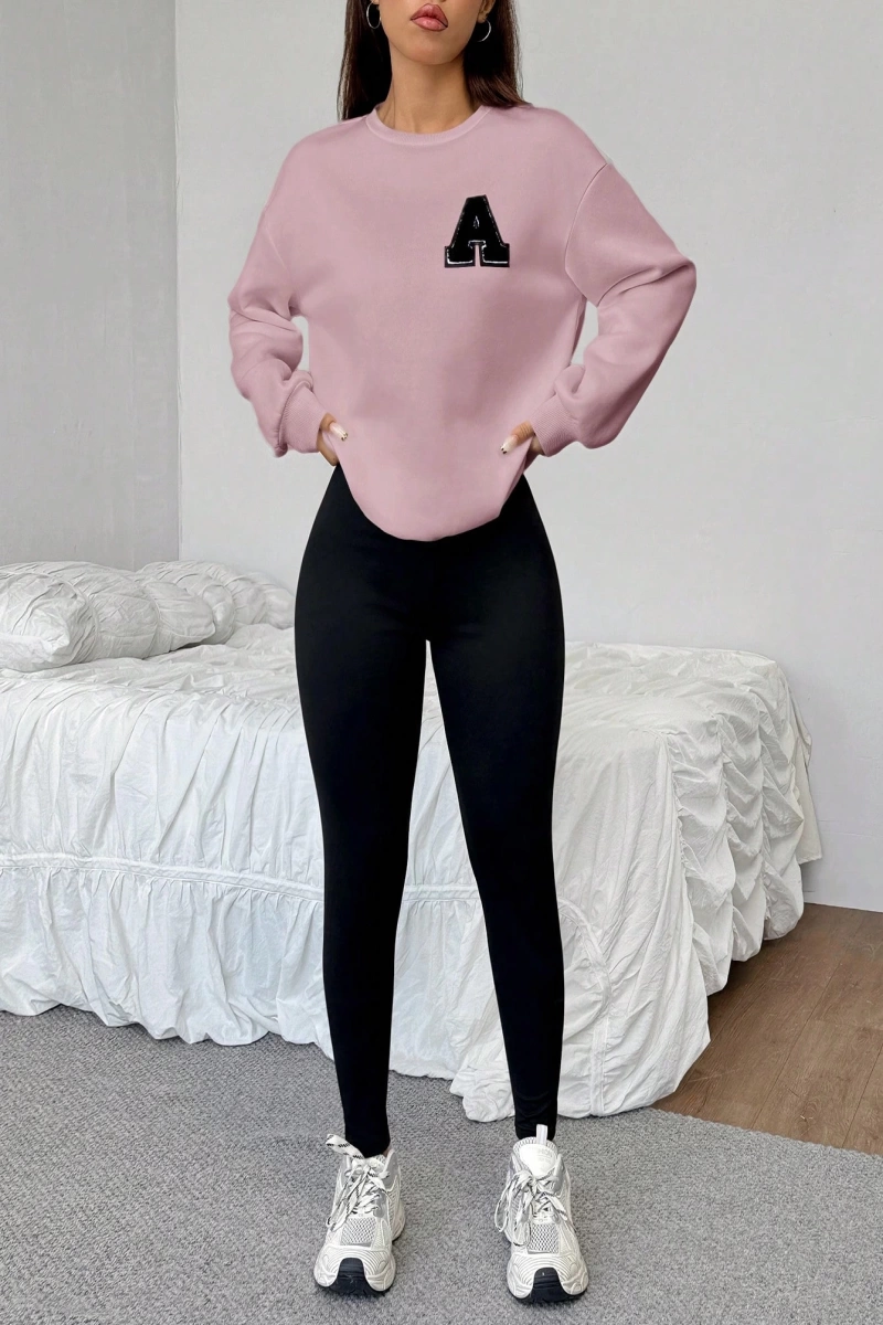 Kadın 2Lİ TAKIM OVERSİZE Trend T-shirt Şort Model 5107