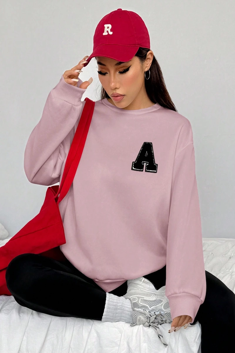 Kadın 2Lİ TAKIM OVERSİZE Trend T-shirt Şort Model 5107