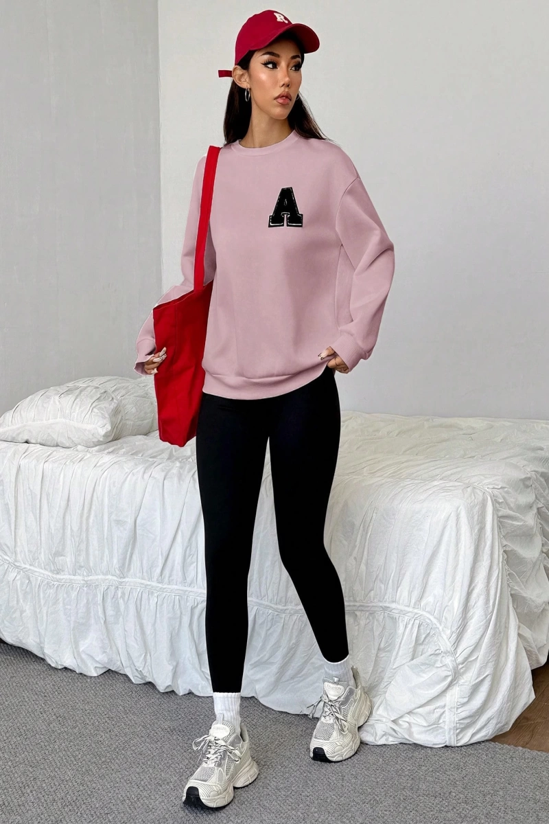 Kadın 2Lİ TAKIM OVERSİZE Trend T-shirt Şort Model 5107