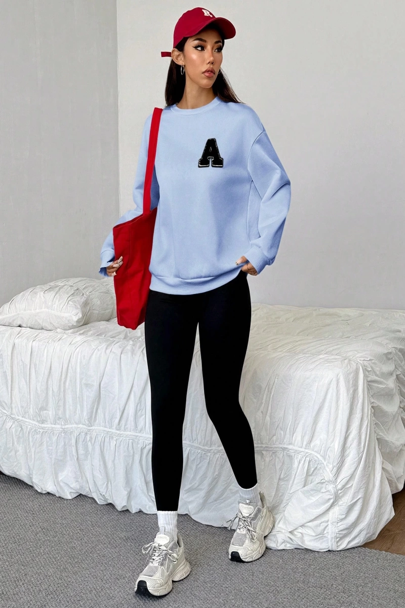 Kadın 2Lİ TAKIM OVERSİZE Trend T-shirt Şort Model 5107