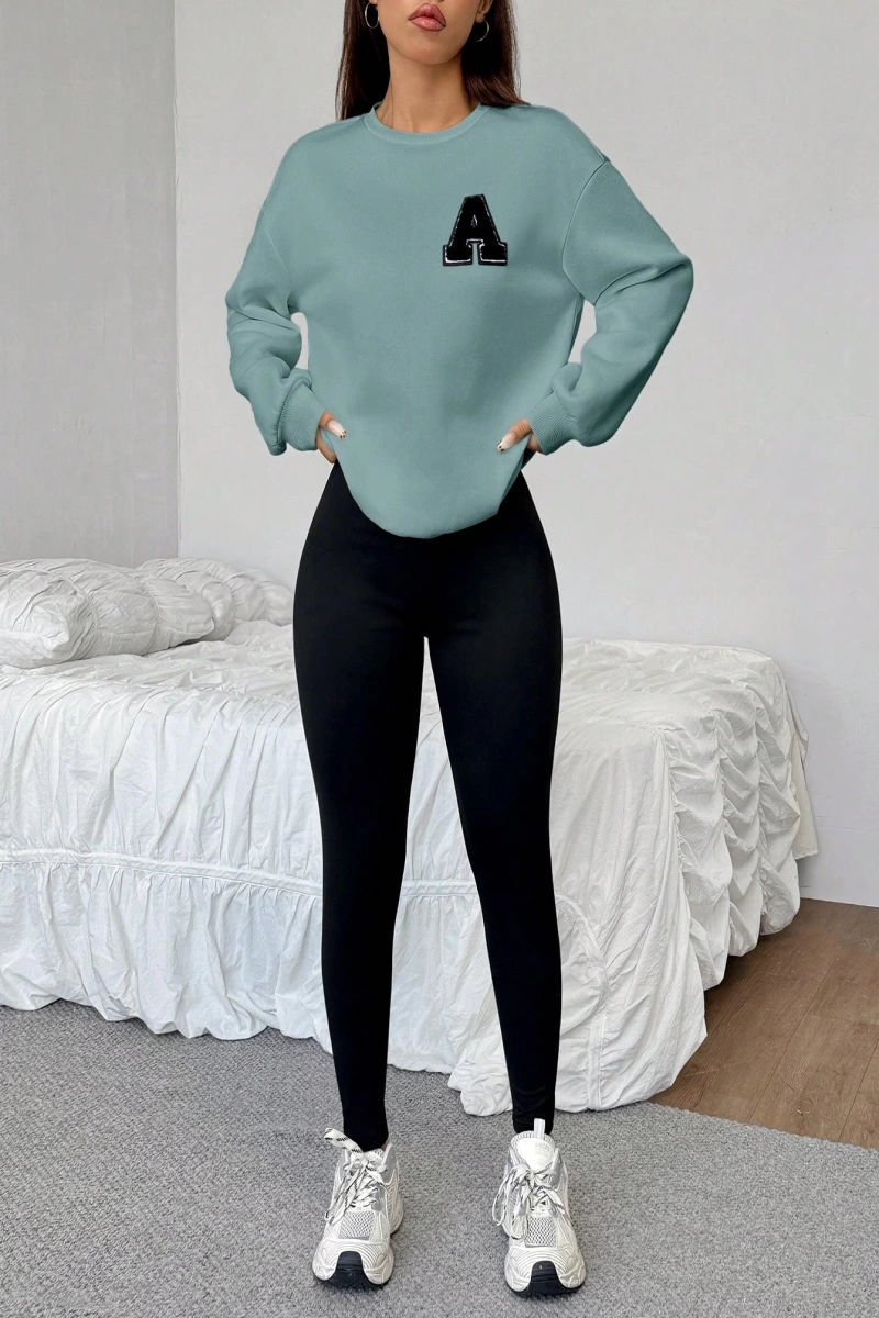 Kadın 2Lİ TAKIM OVERSİZE Trend T-shirt Şort Model 5107