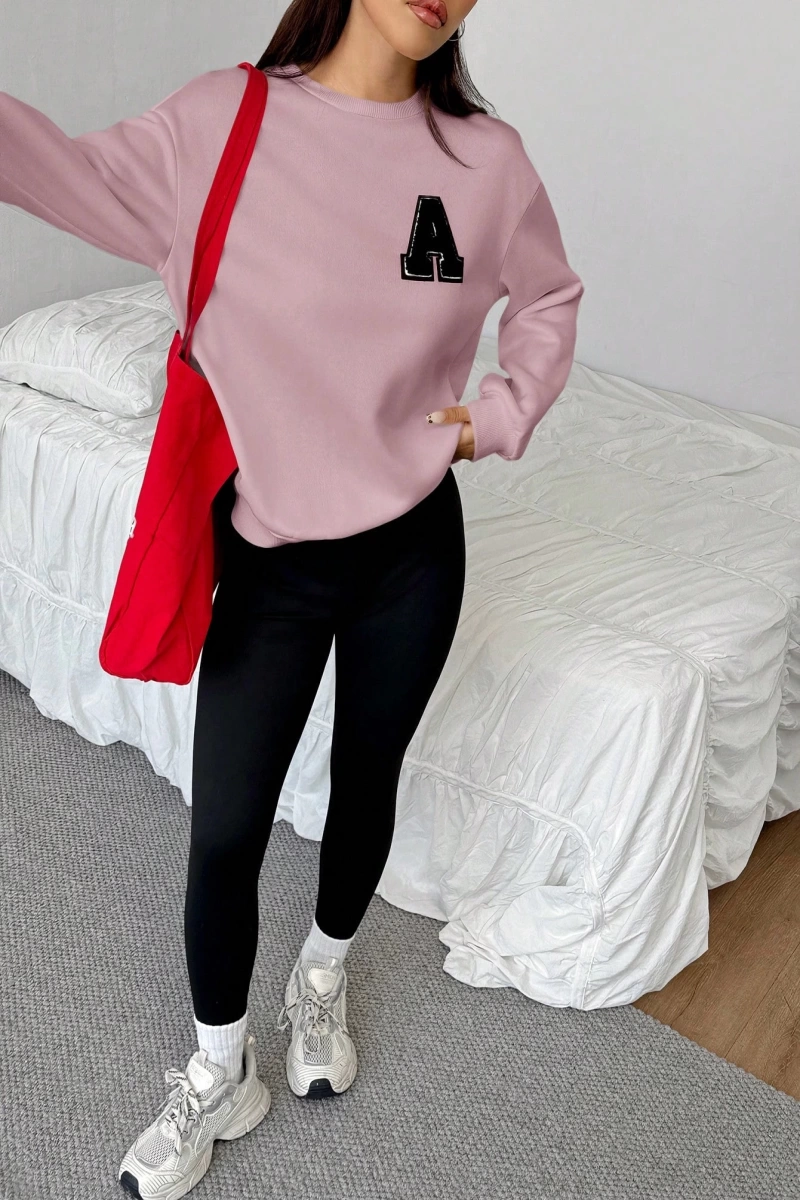 Kadın 2Lİ TAKIM OVERSİZE Trend T-shirt Şort Model 5107