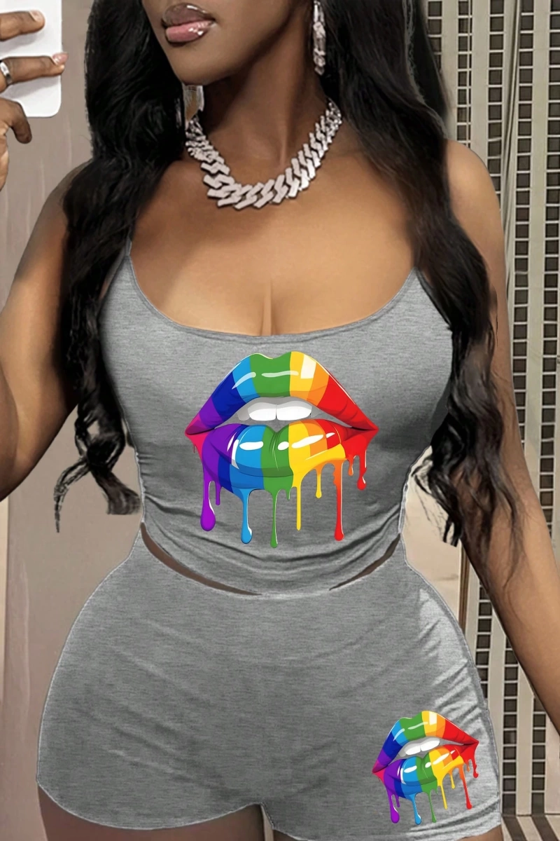 Kadın 2Lİ TAKIM OVERSİZE Trend T-shirt Şort Model 5109