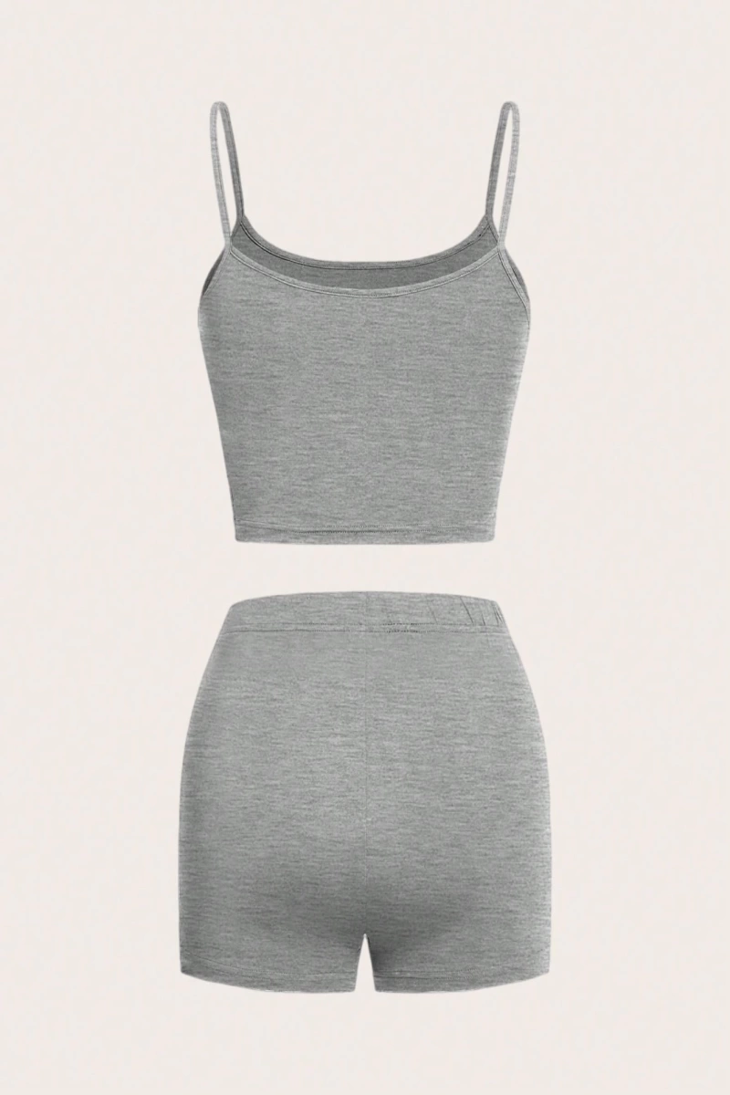 Kadın 2Lİ TAKIM OVERSİZE Trend T-shirt Şort Model 5109