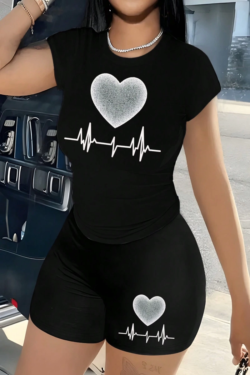 Kadın 2Lİ TAKIM OVERSİZE Trend T-shirt Şort Model 5117