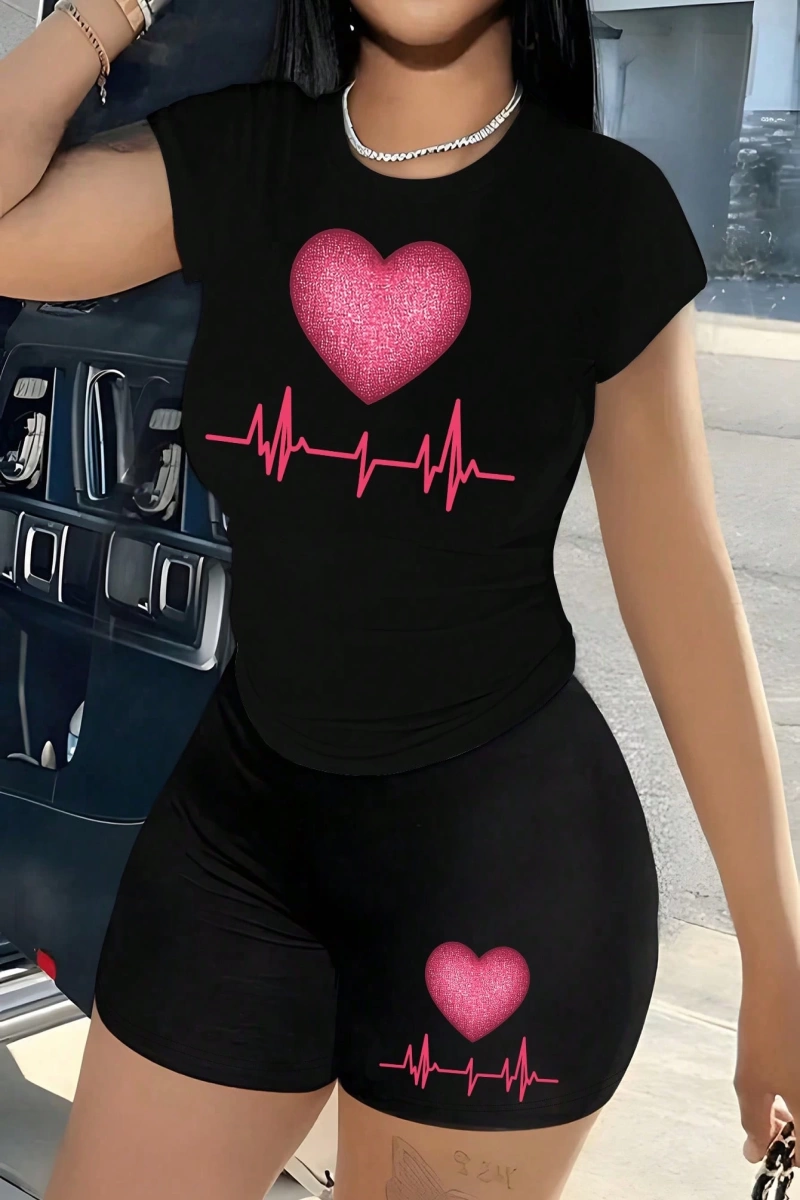 Kadın 2Lİ TAKIM OVERSİZE Trend T-shirt Şort Model 5117