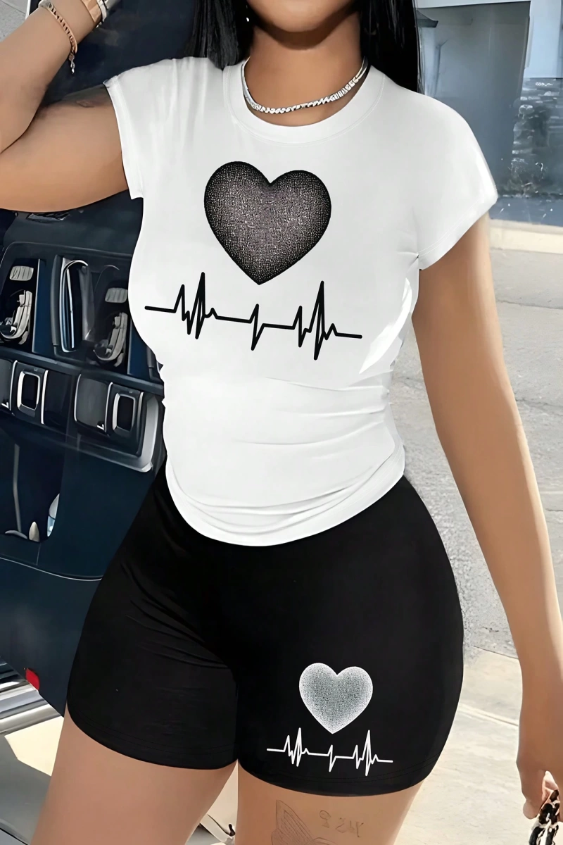 Kadın 2Lİ TAKIM OVERSİZE Trend T-shirt Şort Model 5117