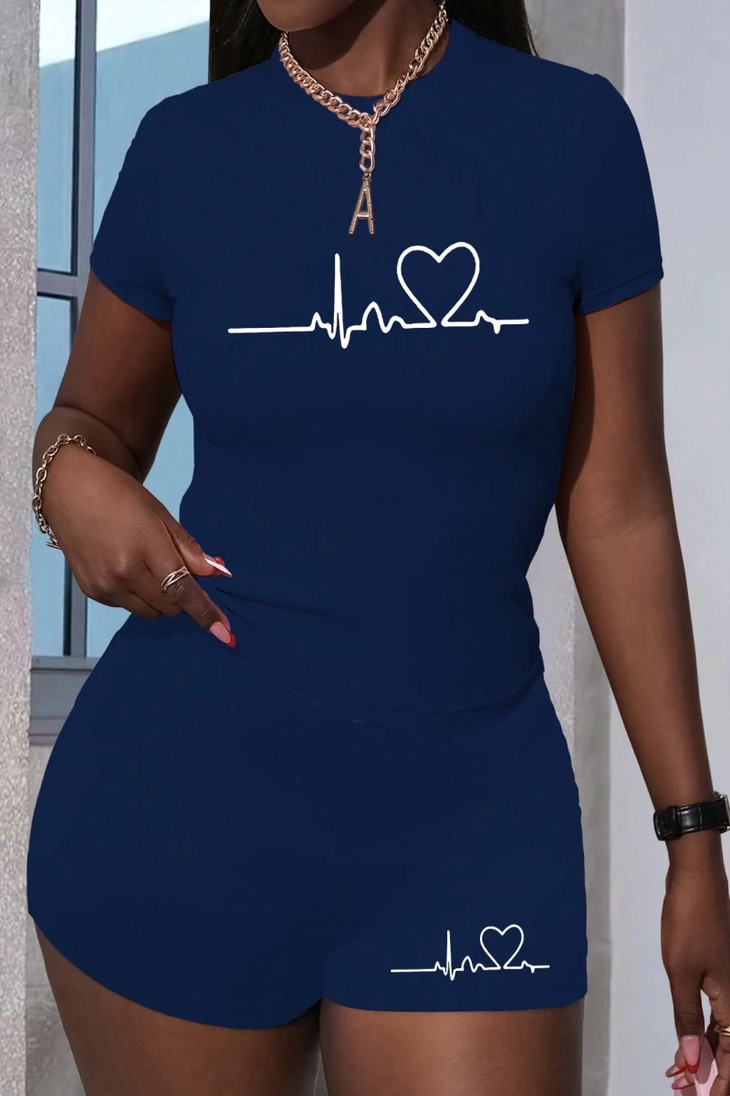 Kadın 2Lİ TAKIM OVERSİZE Trend T-shirt Şort Model 5117