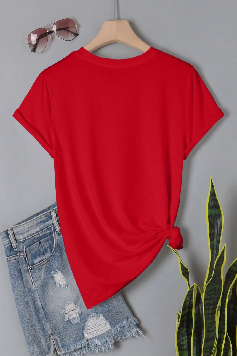 Kadın 2Lİ TAKIM OVERSİZE Trend T-shirt Şort Model 5118