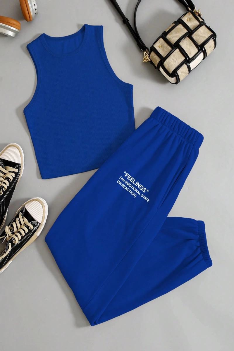 Kadın 2Lİ TAKIM OVERSİZE Trend T-shirt Şort Model 5126