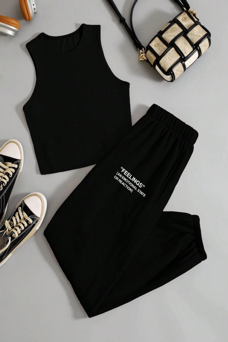 Kadın 2Lİ TAKIM OVERSİZE Trend T-shirt Şort Model 5126