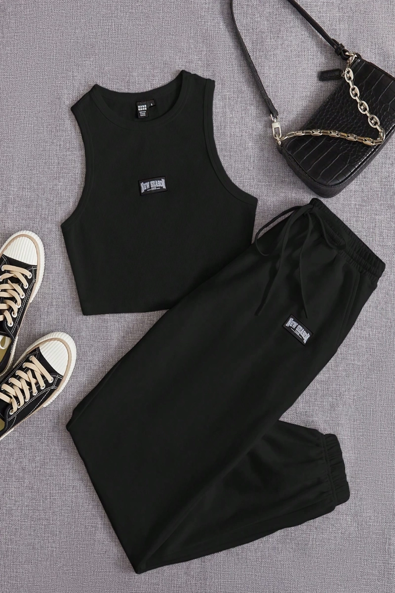 Kadın 2Lİ TAKIM OVERSİZE Trend T-shirt Şort Model 5128