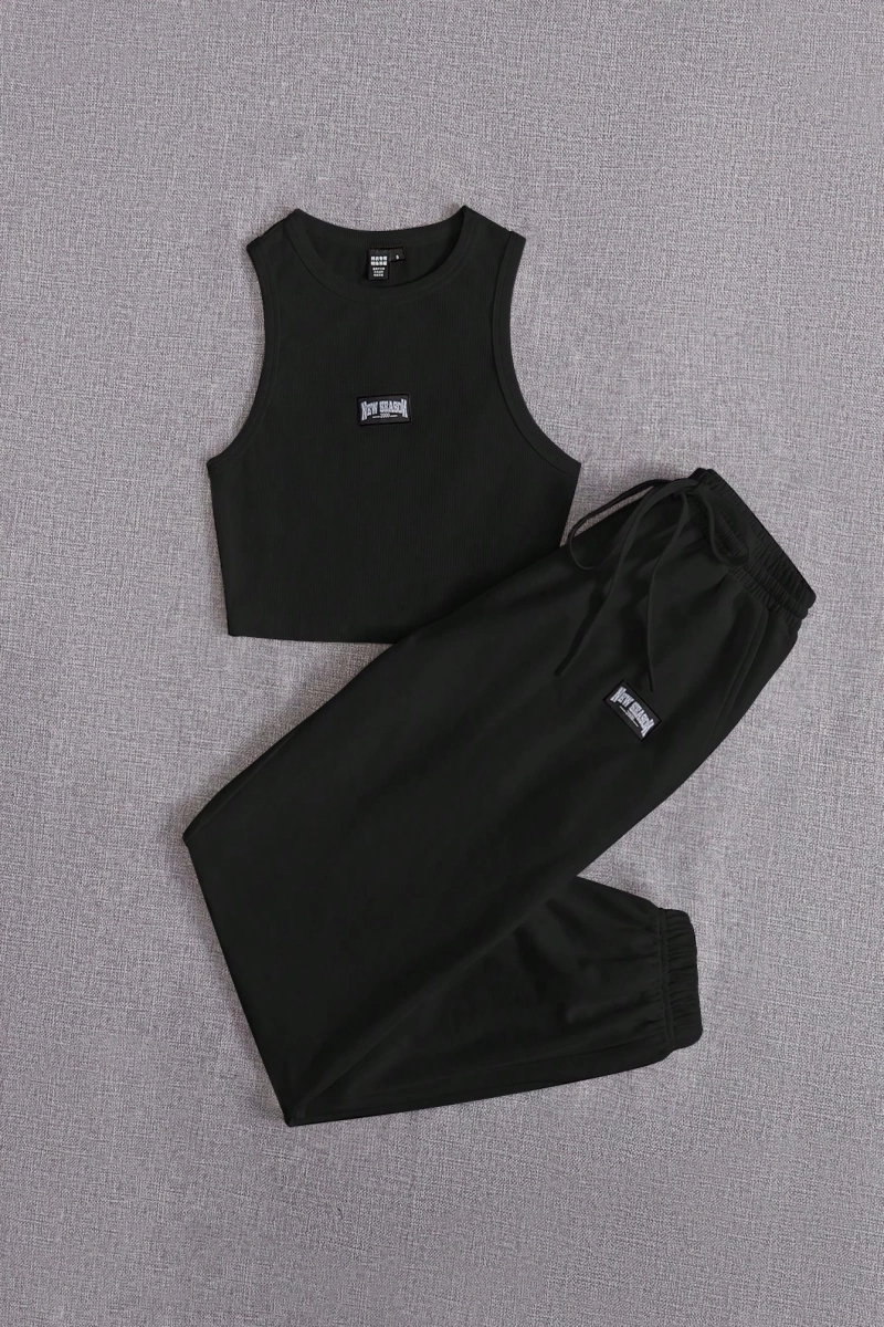 Kadın 2Lİ TAKIM OVERSİZE Trend T-shirt Şort Model 5128