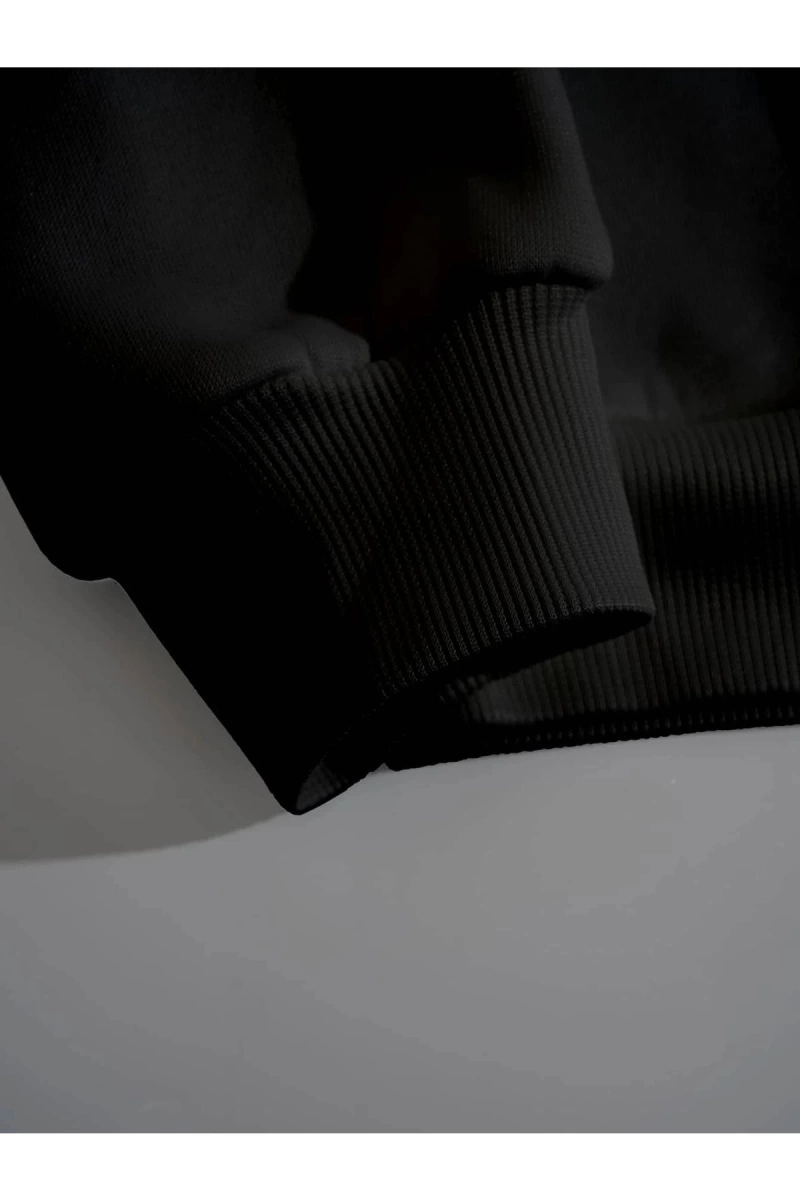 Kadın Beauty Baskılı Oversize Bisiklet Yaka Sweatshirt