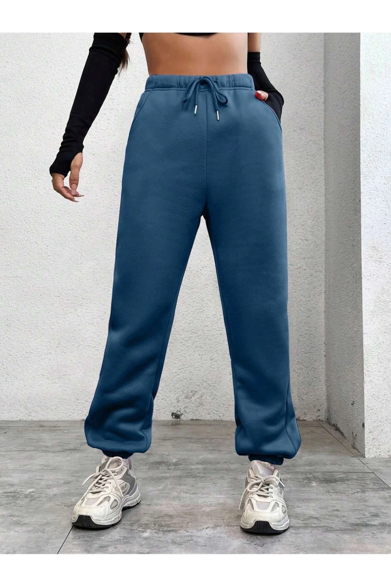 Kadın Büzgülü Bel ve Elastik Etek Jogger Pantolon