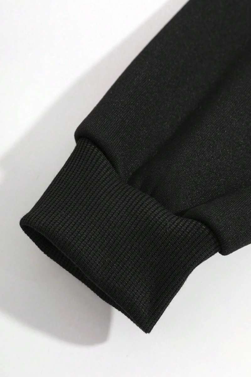 Kadın Günlük Kapüşonlu Üst Ön Fermuarlı ve Kalp Baskılı, Basit Stil Model 5171