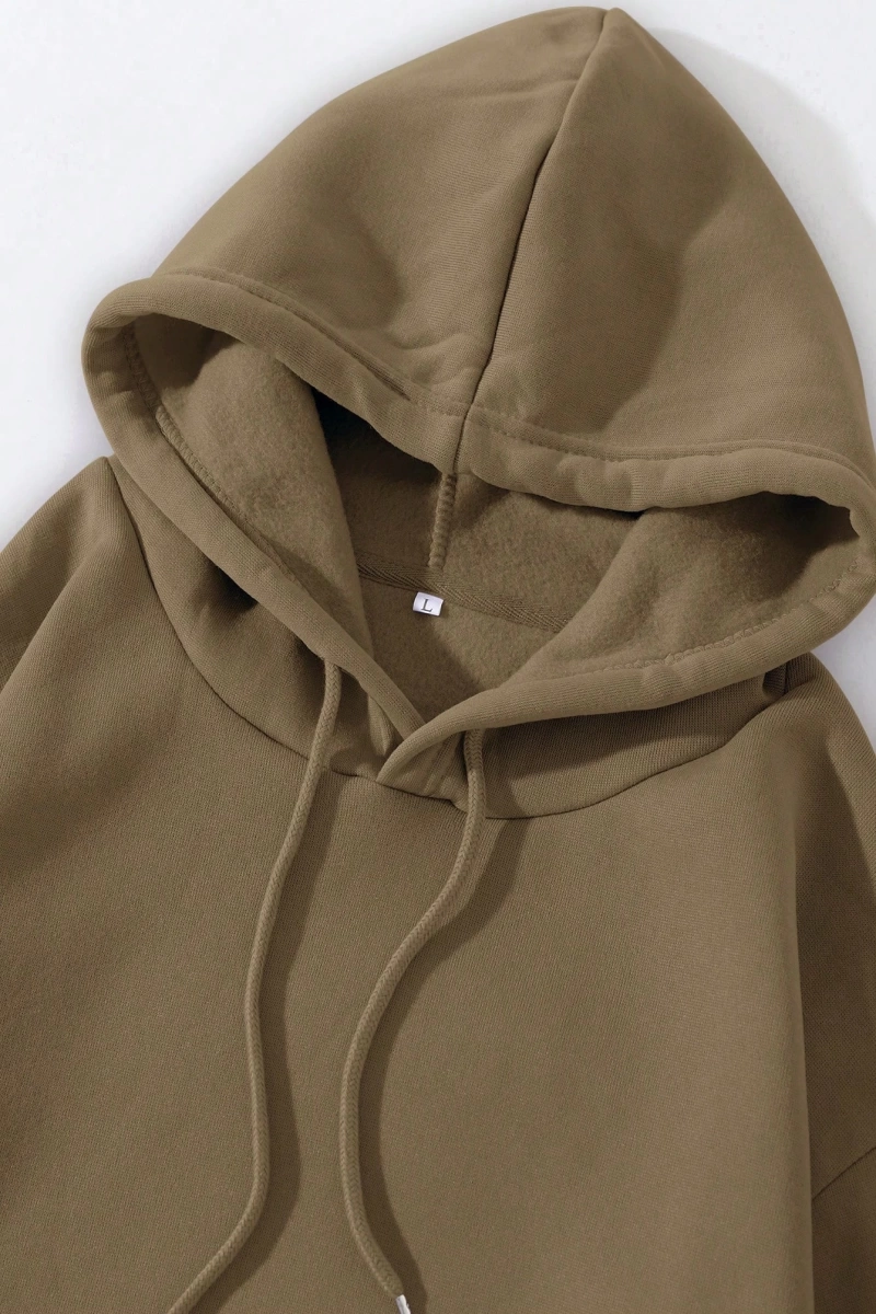Kadın Kapşonlu Bağcıklı Sweatshirt ve Eşofman Altı Takımı