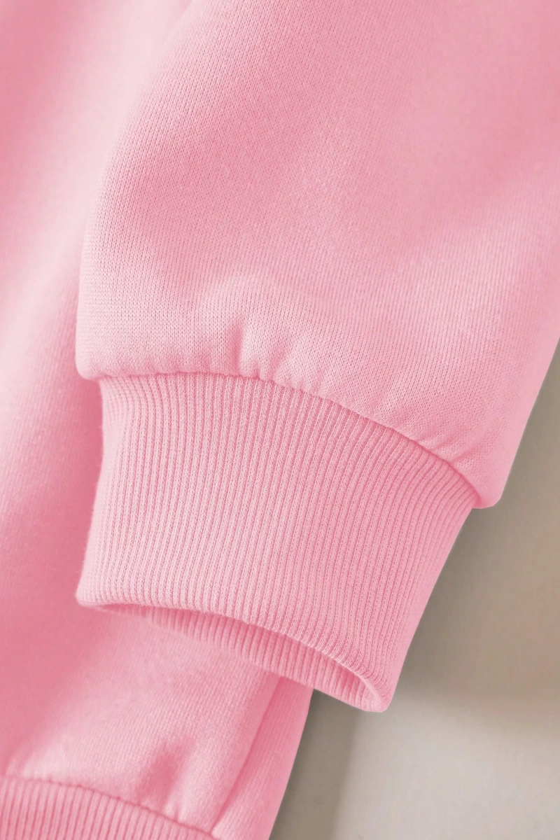 Kadın Mektup Baskılı Düşük Omuz Sweatshirt Ve Bağcıklı Bel Pantolon Takımı