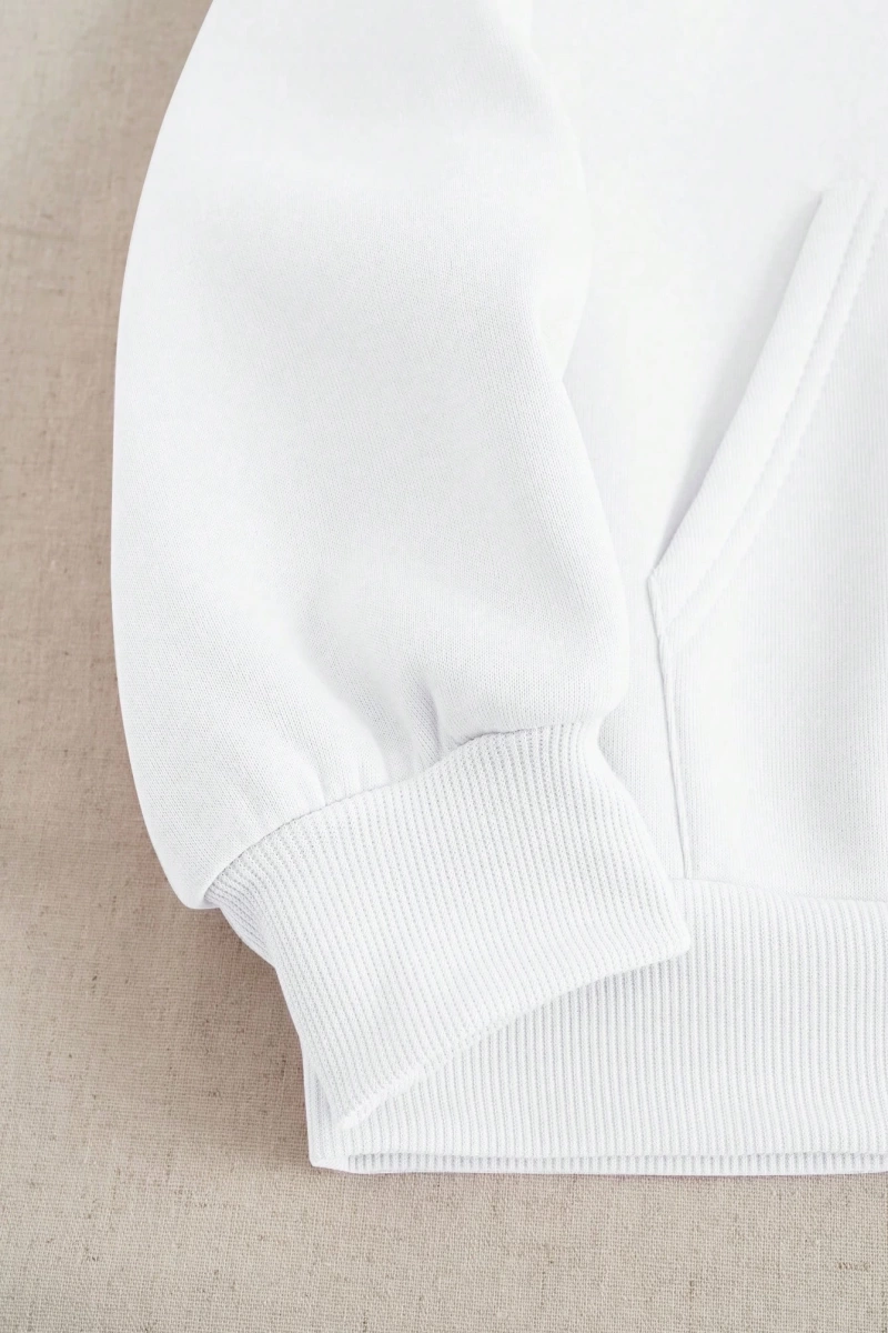 Kadın Mektup Baskılı Sweatshirt Ve Eşofman Altı İki Parça Set
