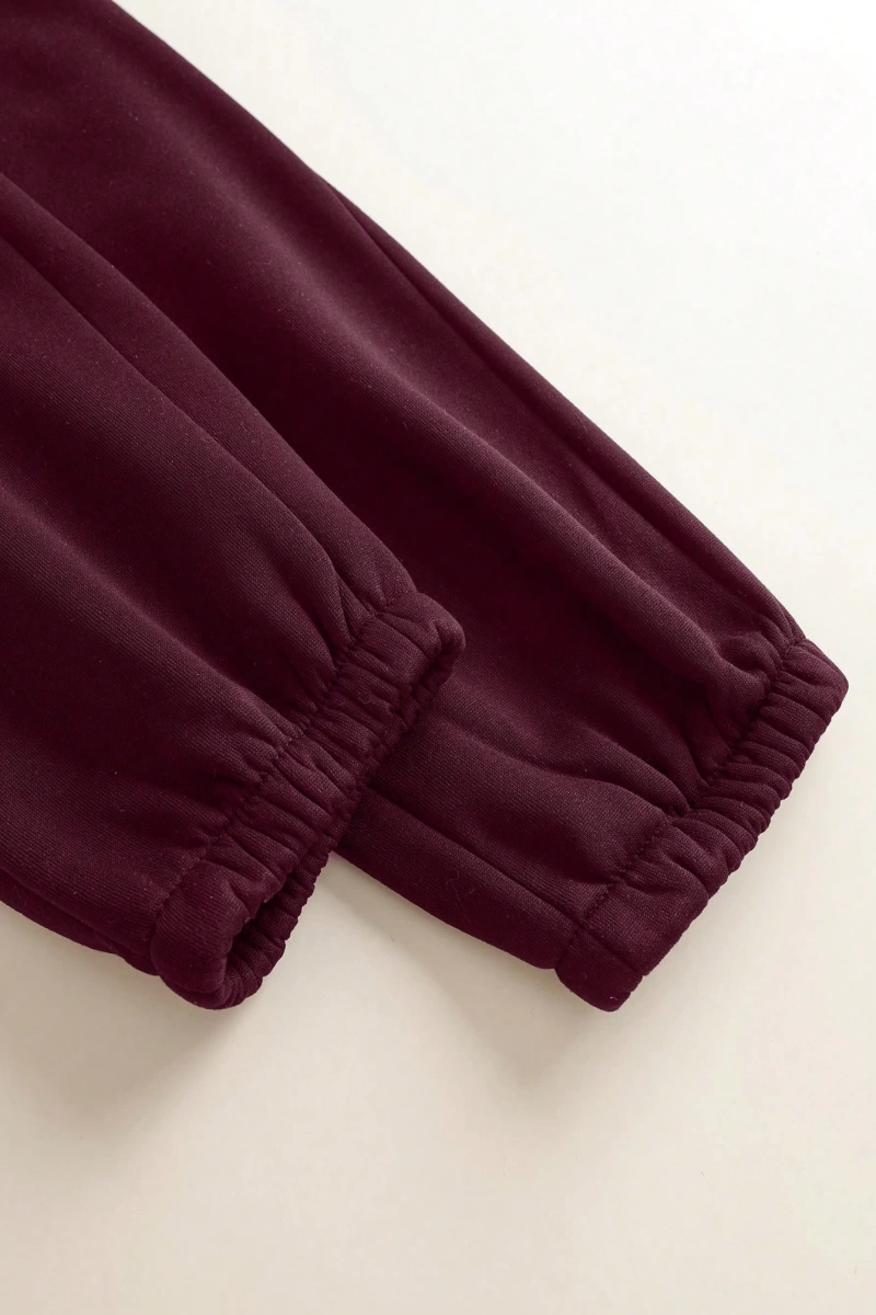 Kadın Mektup Baskılı Sweatshirt Ve Eşofman Altı İki Parça Set