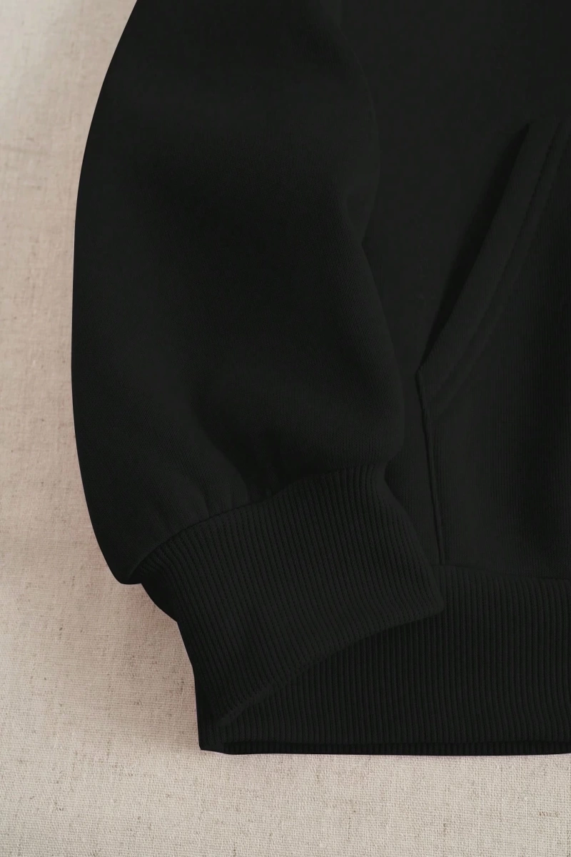 Kadın Mektup Baskılı Sweatshirt Ve Eşofman Altı İki Parça Set