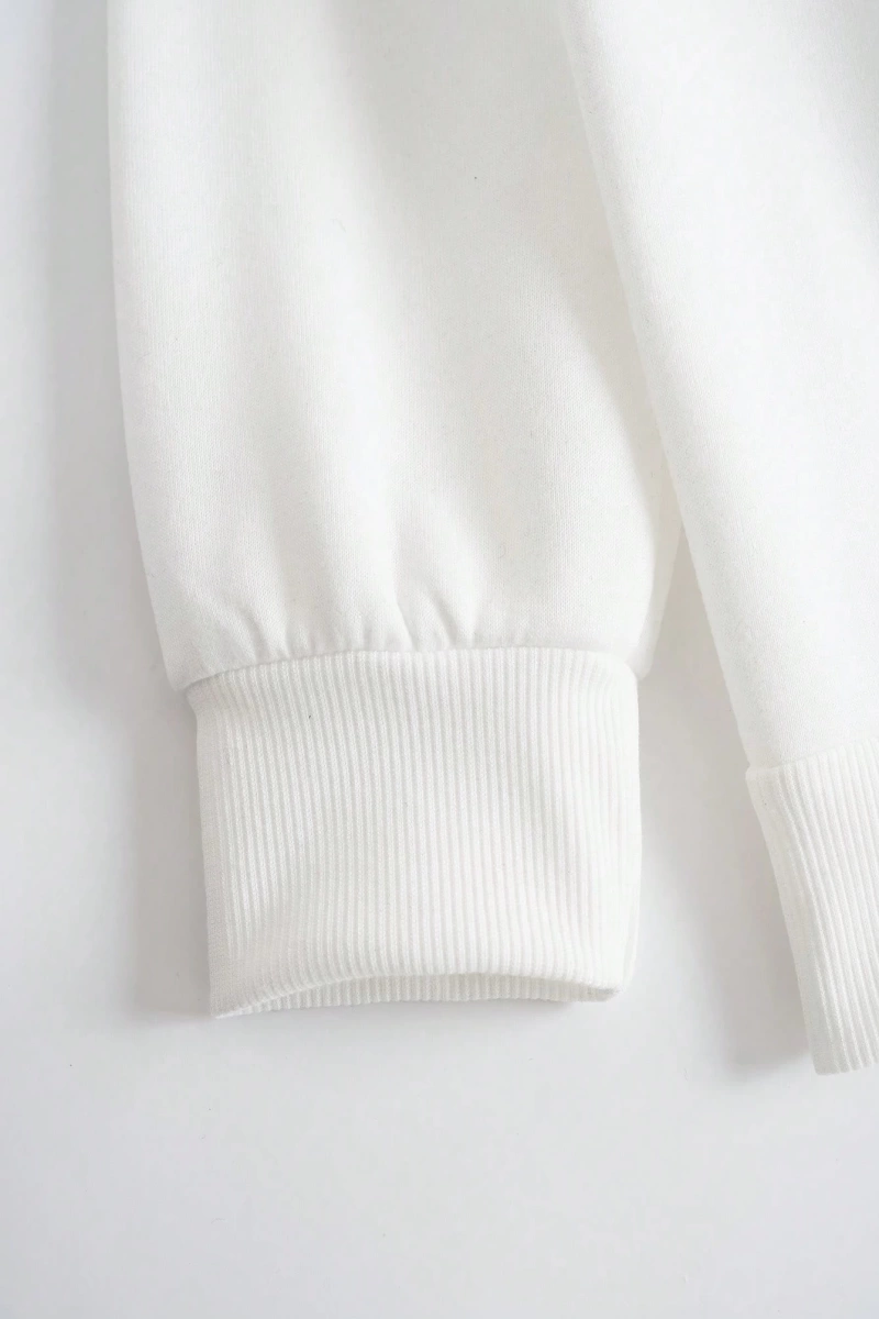 Kadın Mektup Baskılı Yuvarlak Yaka Sweatshirt Ve Eşofman Altı Takımı