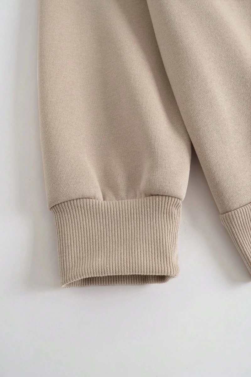 Kadın Mektup Baskılı Yuvarlak Yaka Sweatshirt Ve Eşofman Altı Takımı