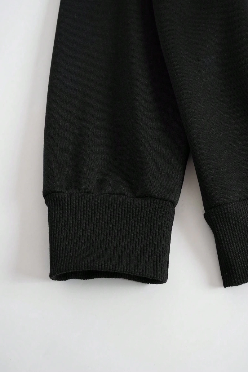 Kadın Mektup Baskılı Yuvarlak Yaka Uzun Kollu Sweatshirt Ve Bağcıklı Jogger Pantolon R